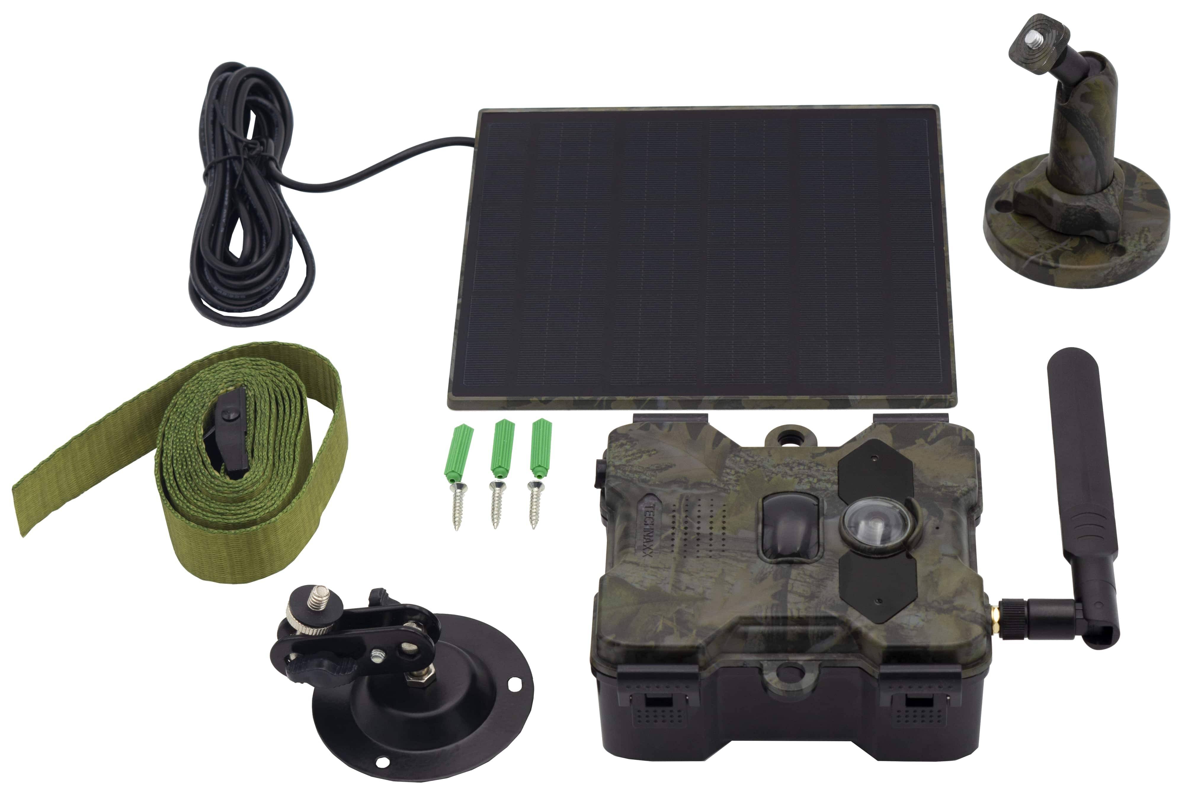 Technaxx TX-189 Wildkamera 4G Bildübertragung, No-Glow-LEDs, Tonaufzeichnung Grün-Braun, Grün-Schwarz (fluoreszierend)