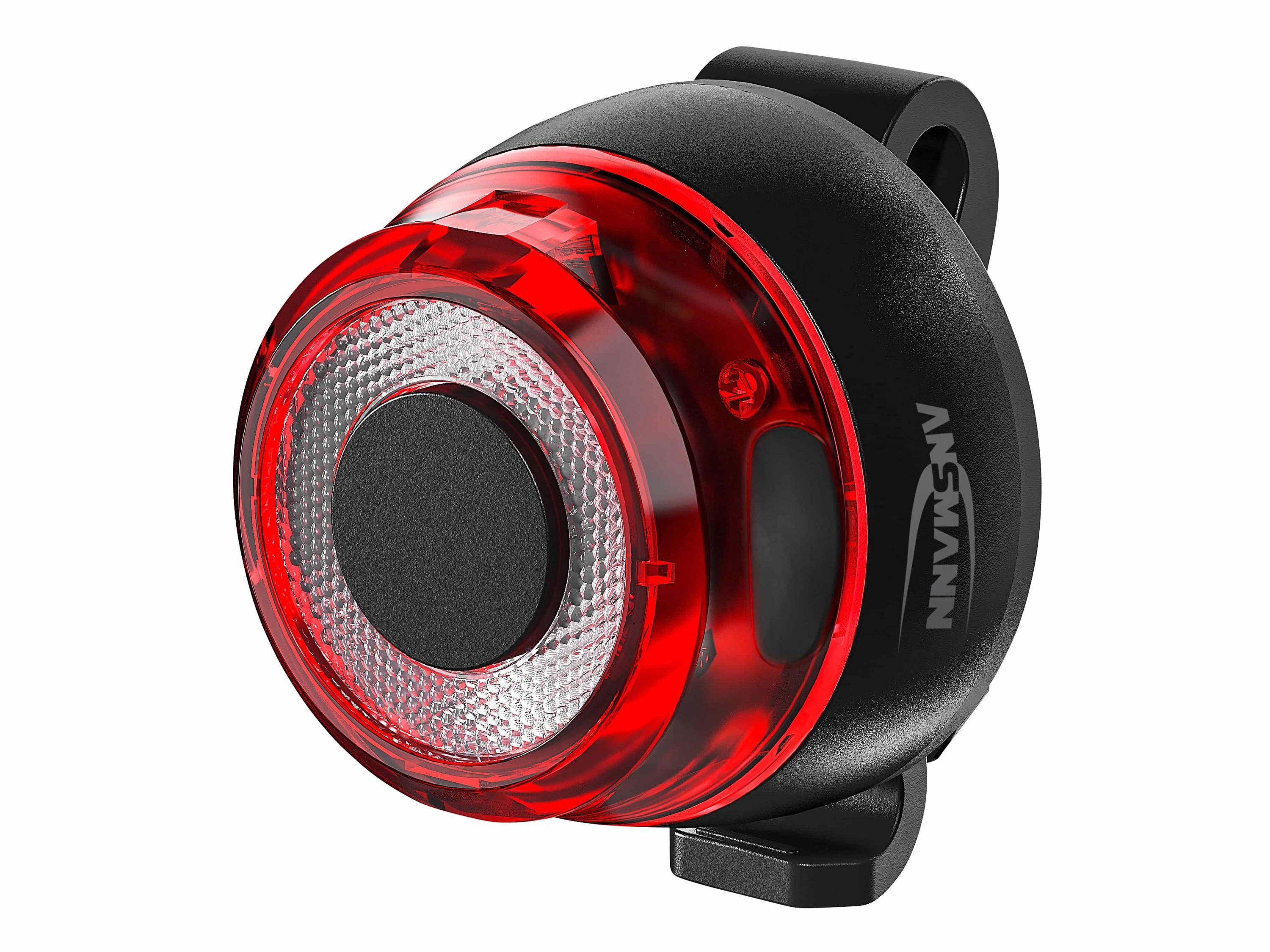 Ansmann 1600-0525, Heckbeleuchtung, Schwarz, Acrylnitril-Butadien-Styrol (ABS), LED, Akku, 4 h