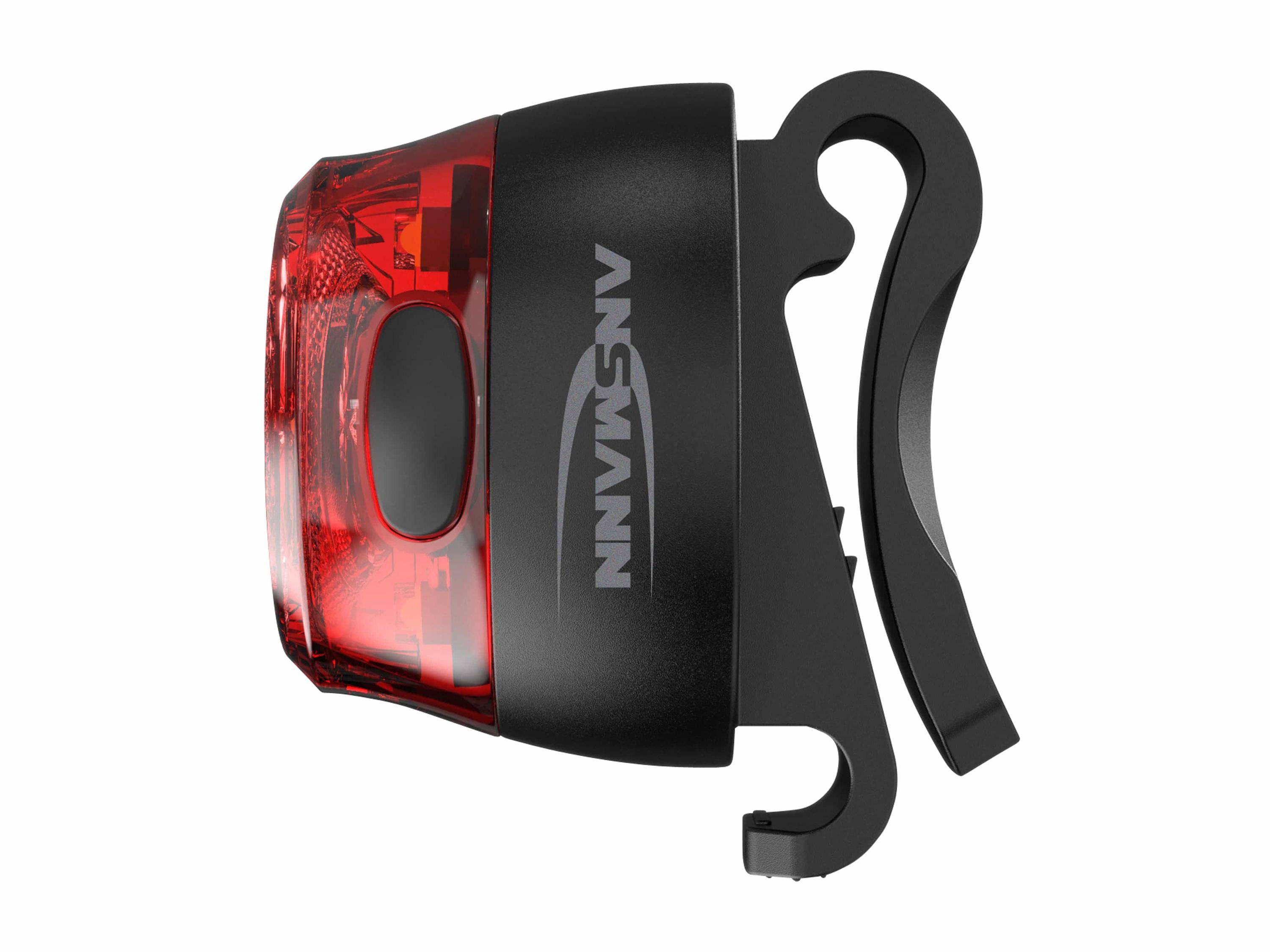 Ansmann 1600-0525, Heckbeleuchtung, Schwarz, Acrylnitril-Butadien-Styrol (ABS), LED, Akku, 4 h