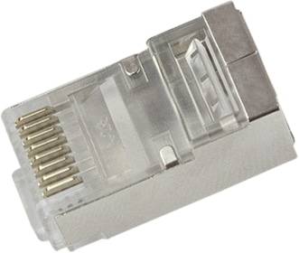 LOGILINK RJ45-Modularstecker, Cat.6, geschirmt, vorne offen, 50 Stk.
