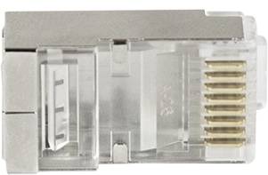 LOGILINK RJ45-Modularstecker, Cat.6, geschirmt, vorne offen, 50 Stk.