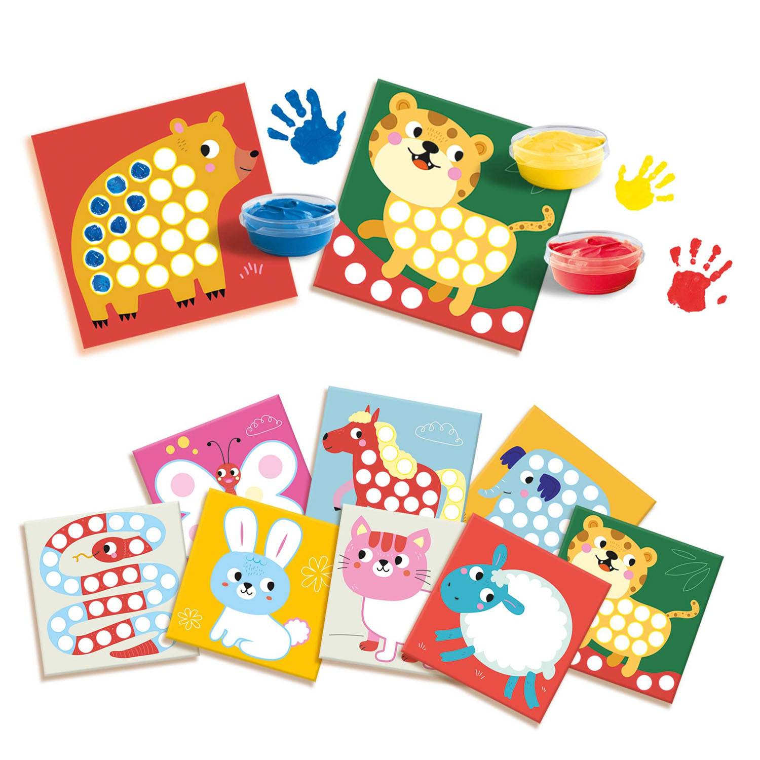 SES mein erstes - Fingerabdruckfarbe Kunstwerk