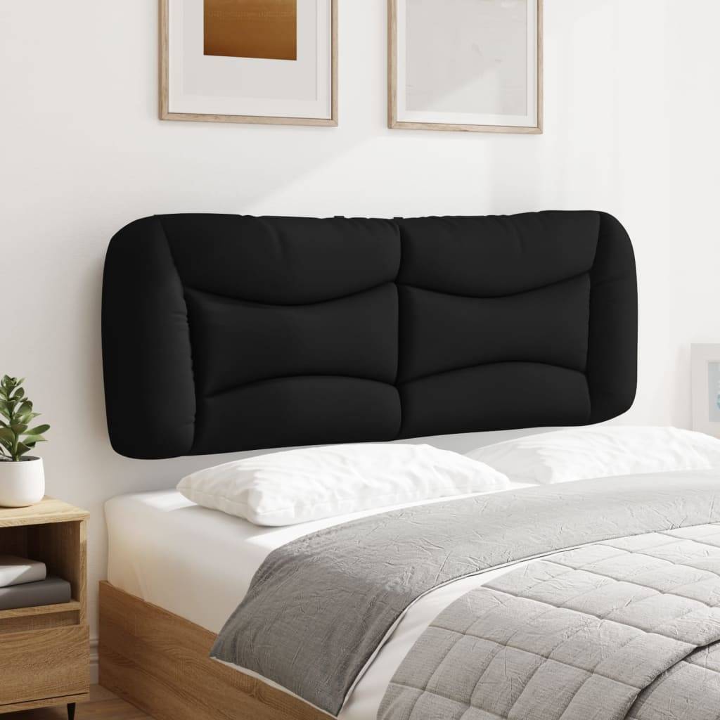 vidaXL Kopfteil-Kissen Schwarz 140 cm Stoff