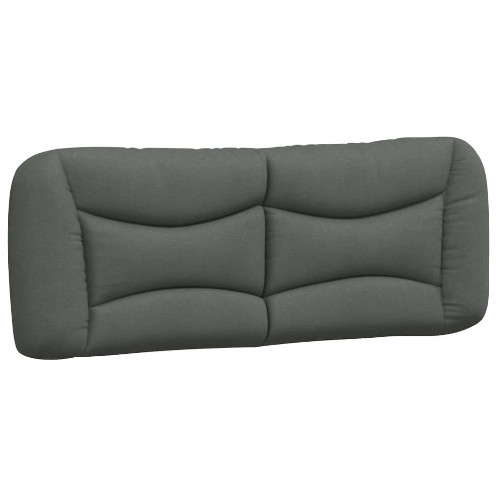 vidaXL Kopfteil-Kissen Dunkelgrau 120 cm Stoff