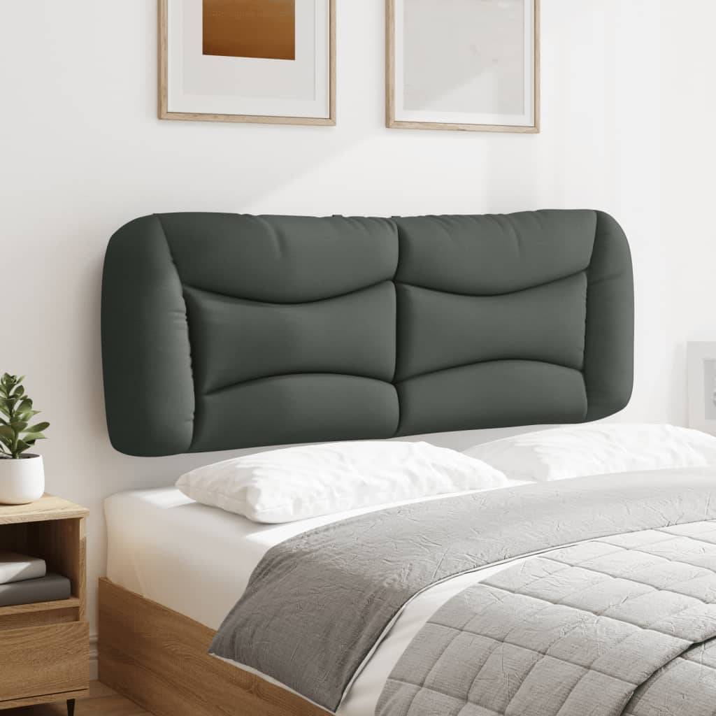 vidaXL Kopfteil-Kissen Dunkelgrau 120 cm Stoff