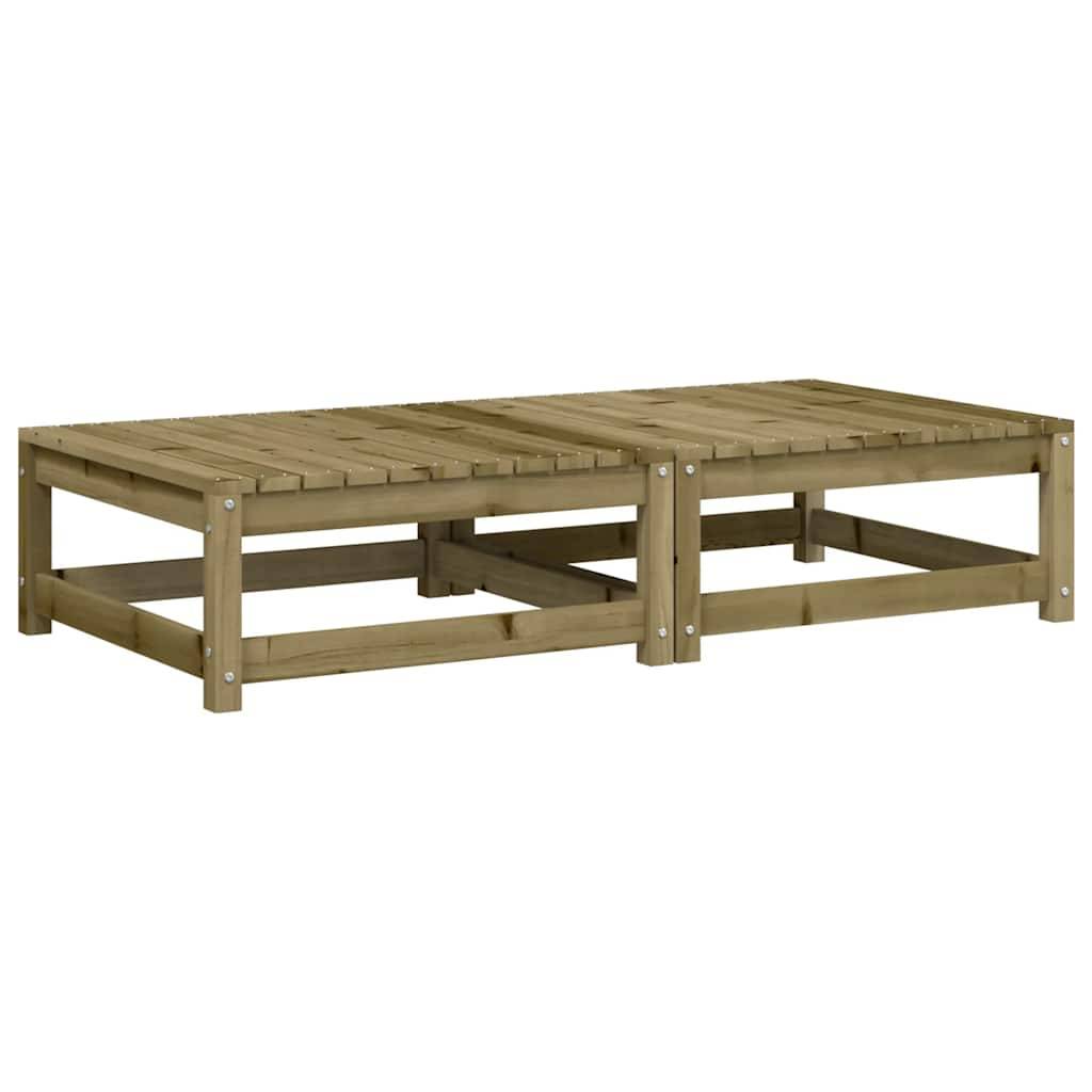 vidaXL Gartenhocker mit Kissen 2 Stk. Kiefernholz Imprägniert