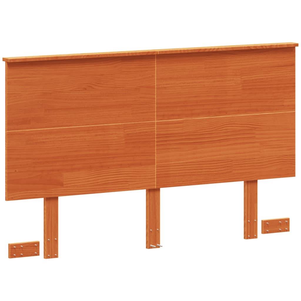 vidaXL Kopfteil Wachsbraun 120 cm Massivholz Kiefer