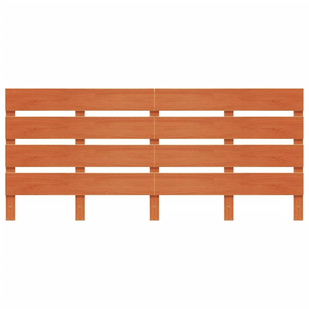 vidaXL Kopfteil Wachsbraun 135 cm Massivholz Kiefer