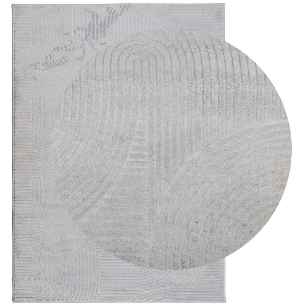 vidaXL Teppich IZA Kurzflor Skandinavischer Look Grau 200x280 cm