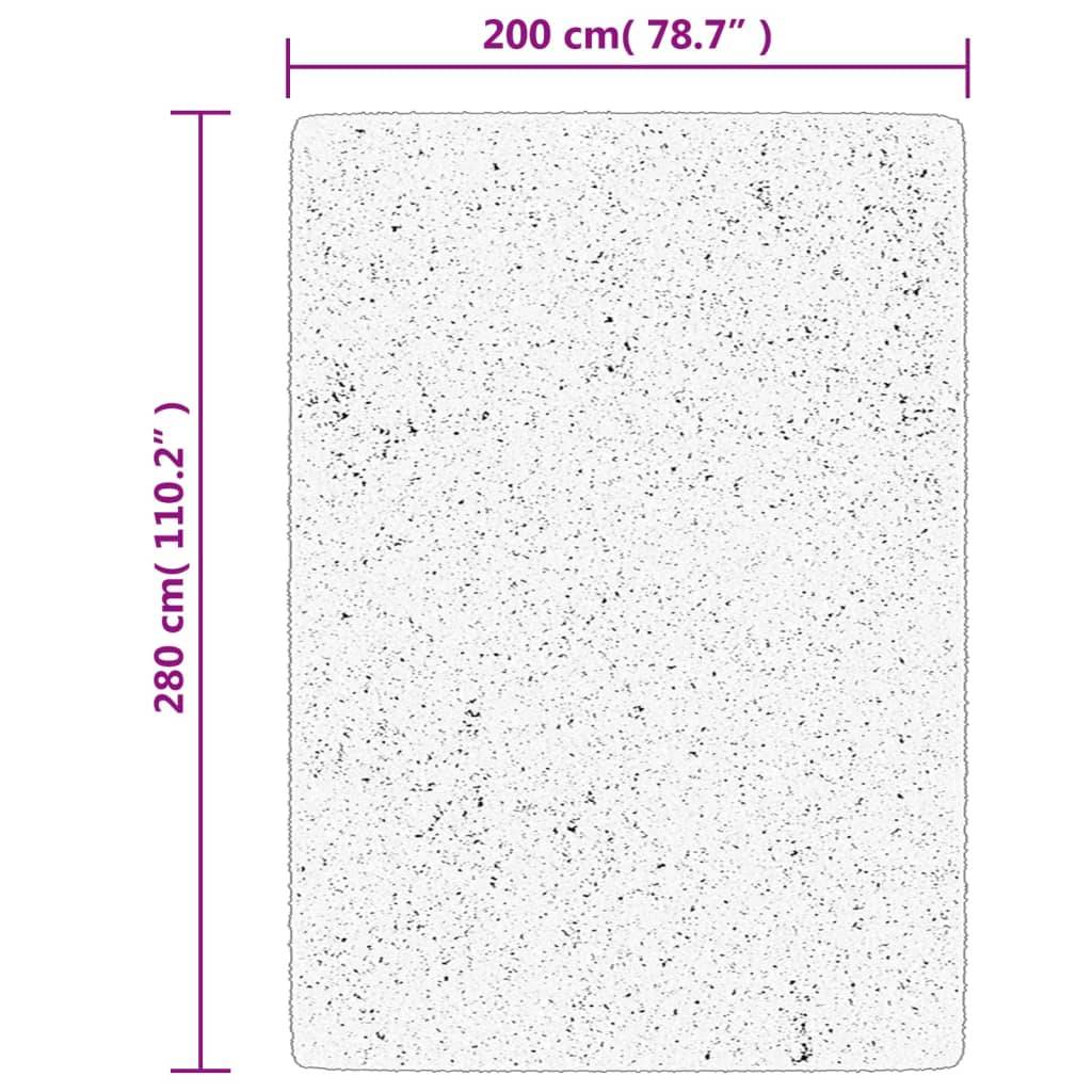 vidaXL Teppich IZA Kurzflor Skandinavischer Look Grau 200x280 cm