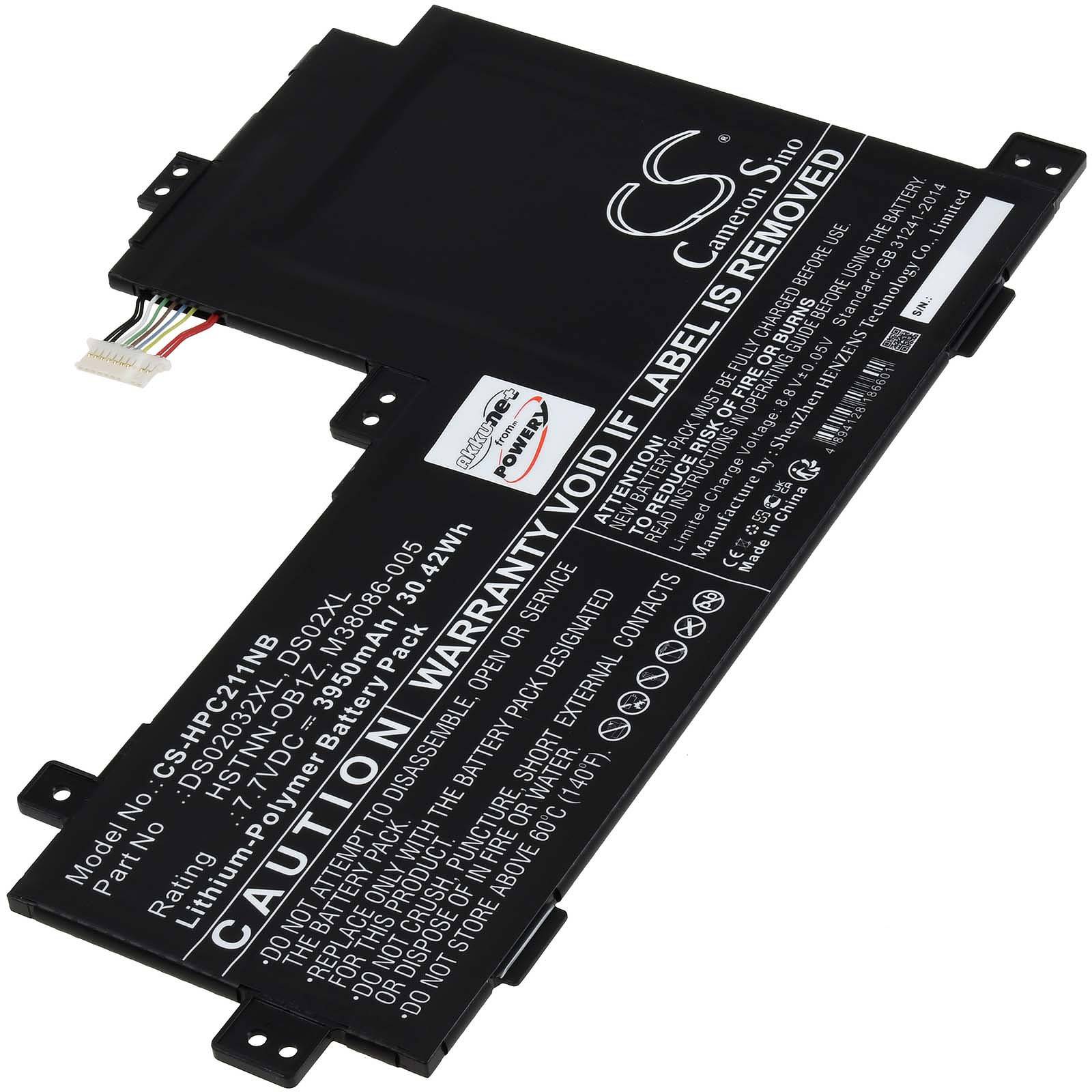 Akku für Laptop HP 4L7T1PAR, 7,7V, Li-Polymer