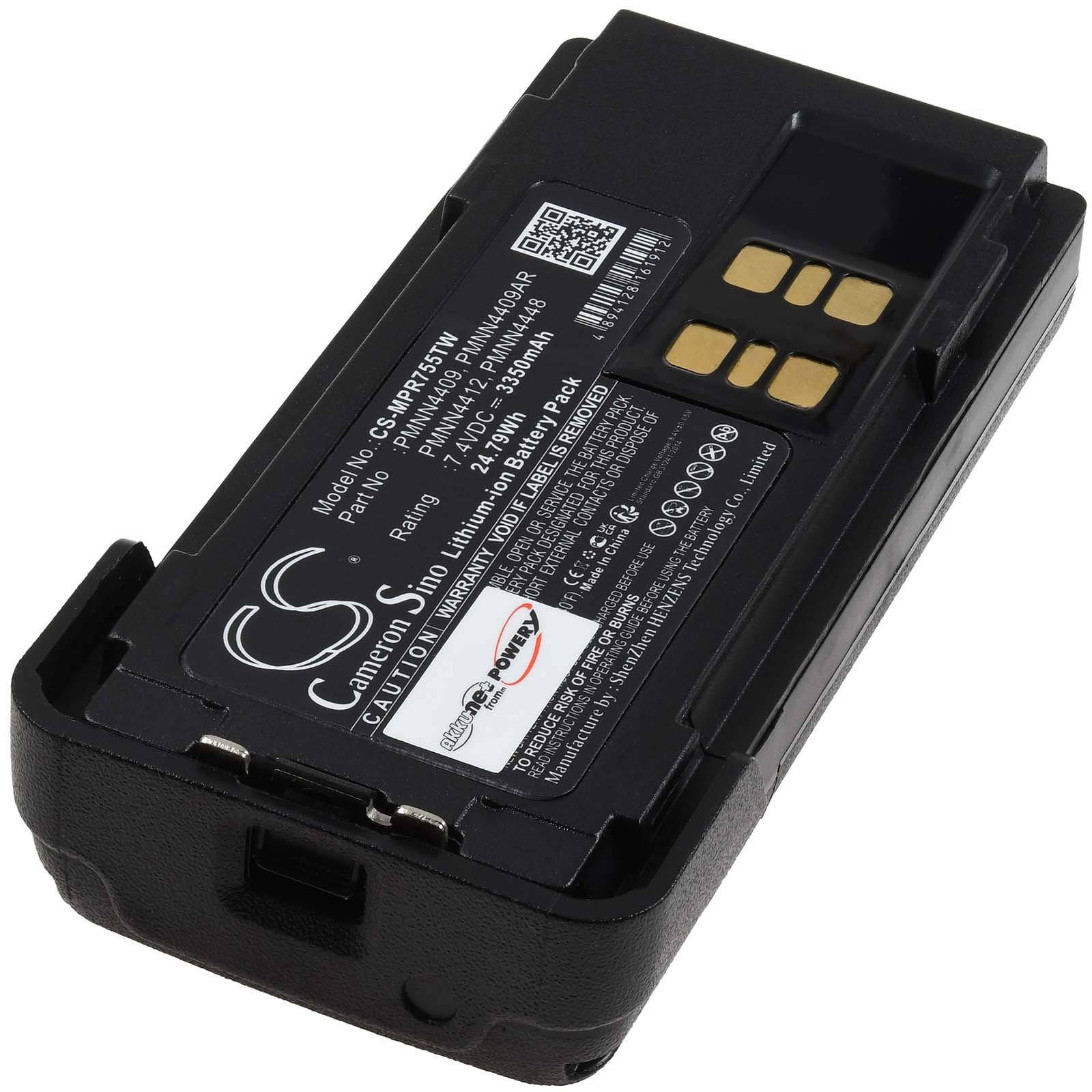Powerakku für Funkgerät Motorola XPR7550e, 7,4V, Li-Ion