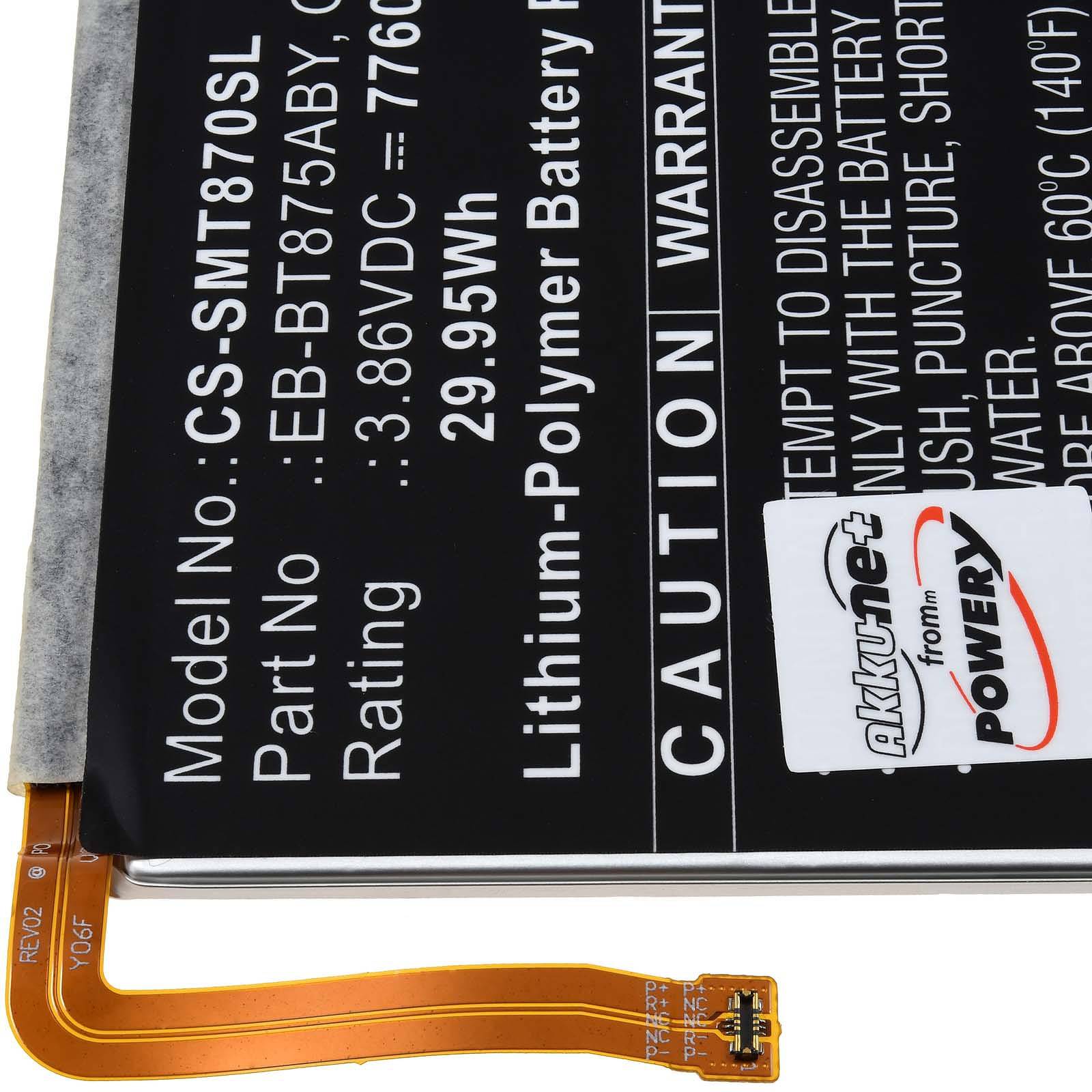 Akku für Tablet Samsung Galaxy Tab S7 5G, 3,86V, Li-Polymer