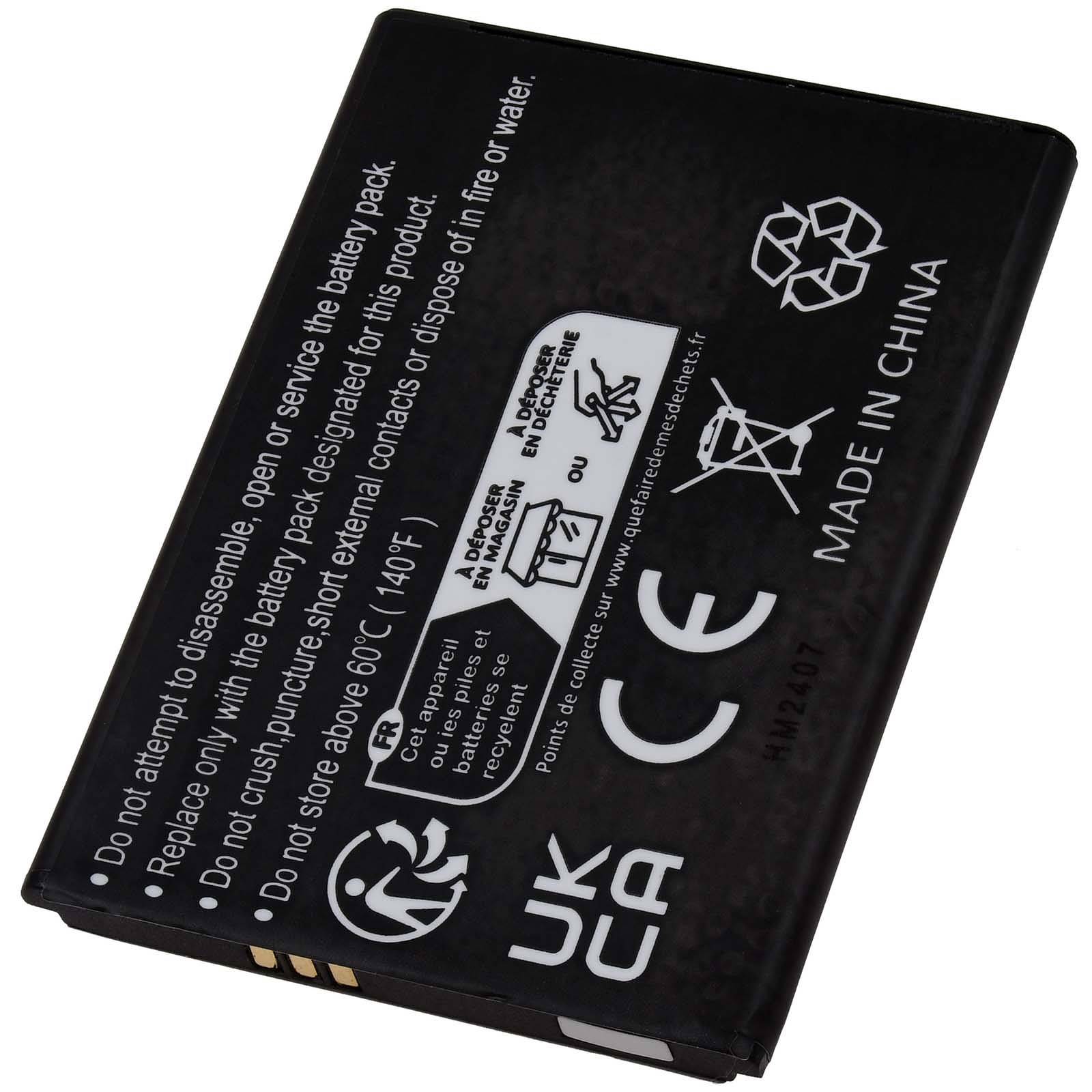 Akku kompatibel mit Emporia Typ AK-S3M, 3,8V, Li-Polymer