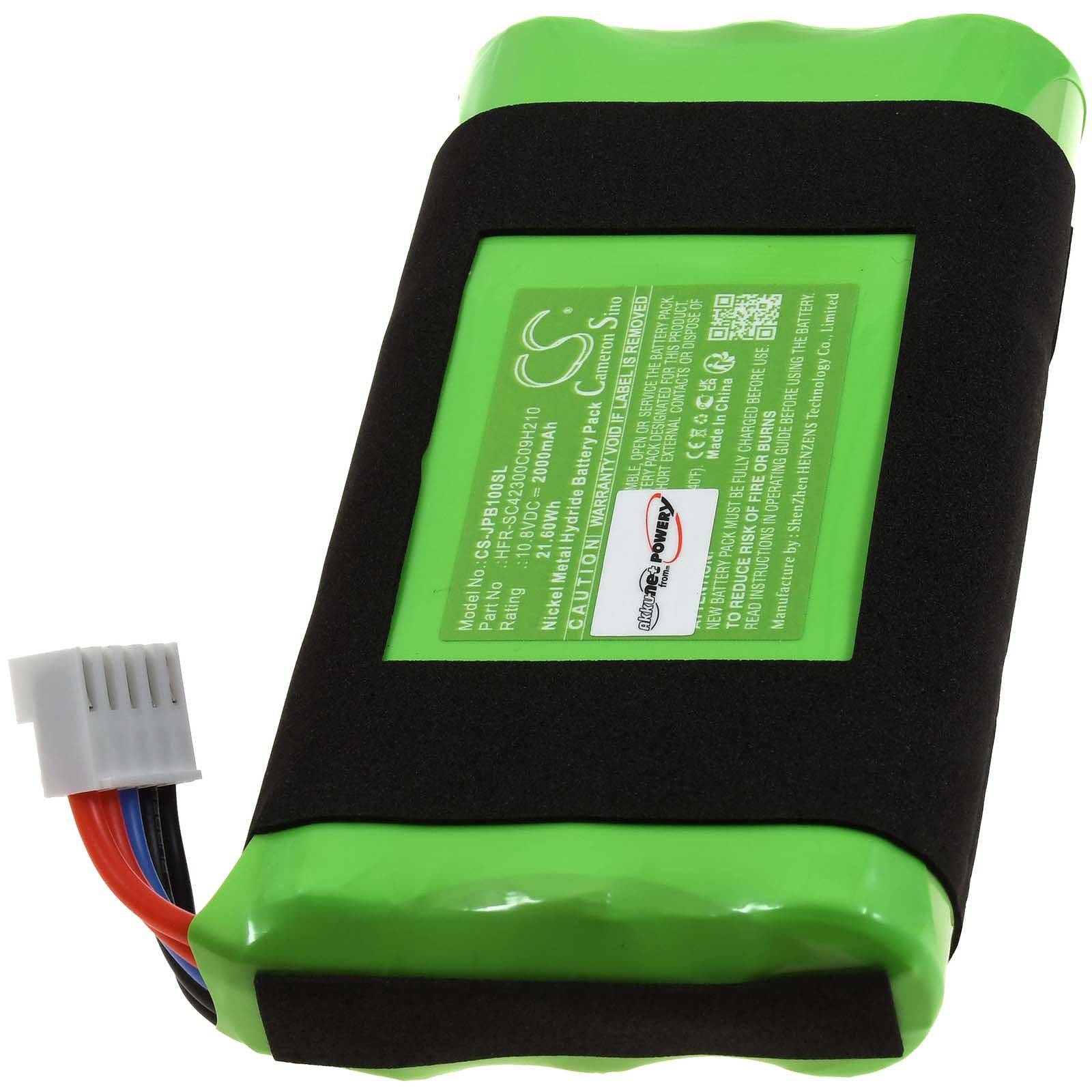 Akku passend für Lautsprecher JBL BassPro Go, Typ HFR-SC42300C09H210, 10,8V, NiMH