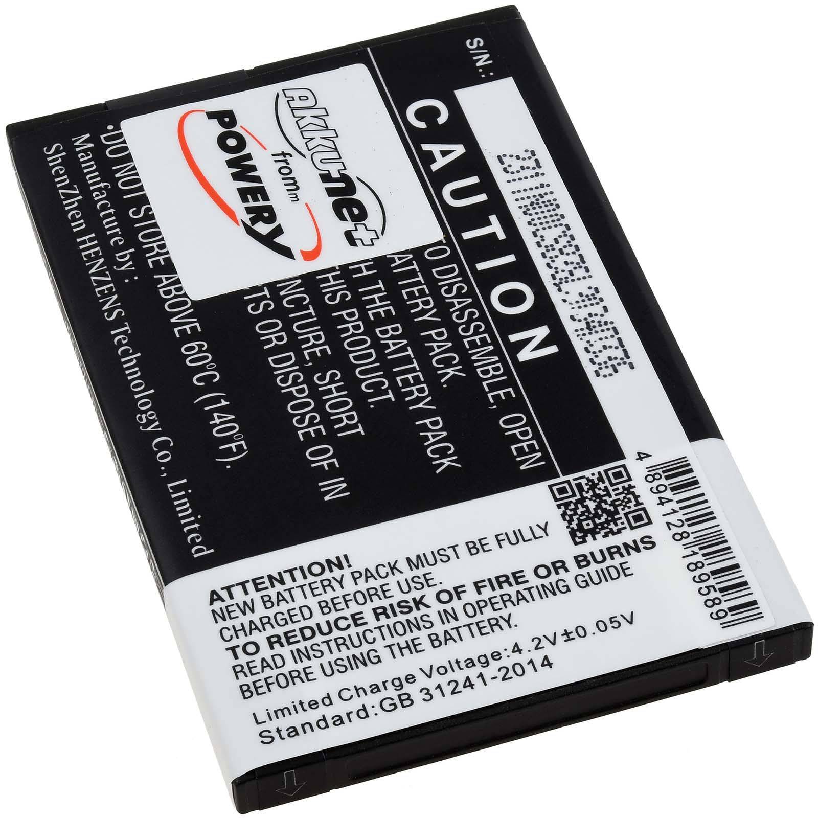 Powery Akku passend für Seniorenhandy Emporia Simplicity, V27, Typ AK-V27, 3,7V, Li-Ion