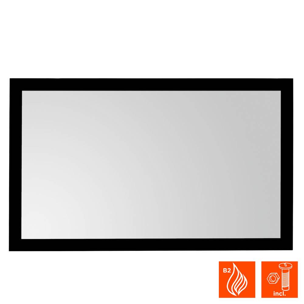 celexon basic 90" Zoll Rahmen-Leinwand 16:9 | 200x113cm | 4K Full HD 3D | für Beamer-Projektionen im Heim-kino & Büro