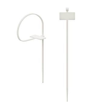 hama 00221003 Kabelbinder mit Beschriftungsfeld, 98 mm, Natur, 25 Stück