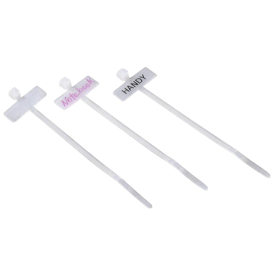 hama 00221003 Kabelbinder mit Beschriftungsfeld, 98 mm, Natur, 25 Stück