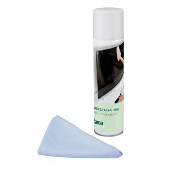 hama 00221095 Bildschirmreiniger, Schaum + Reinigungstuch, 400 ml, TV, Büro + Küche