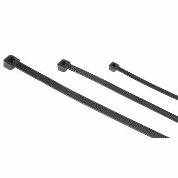hama 00221002 Kabelbinder-Set, 2,5 x 100/150/200 mm, Schwarz, 150 Stück