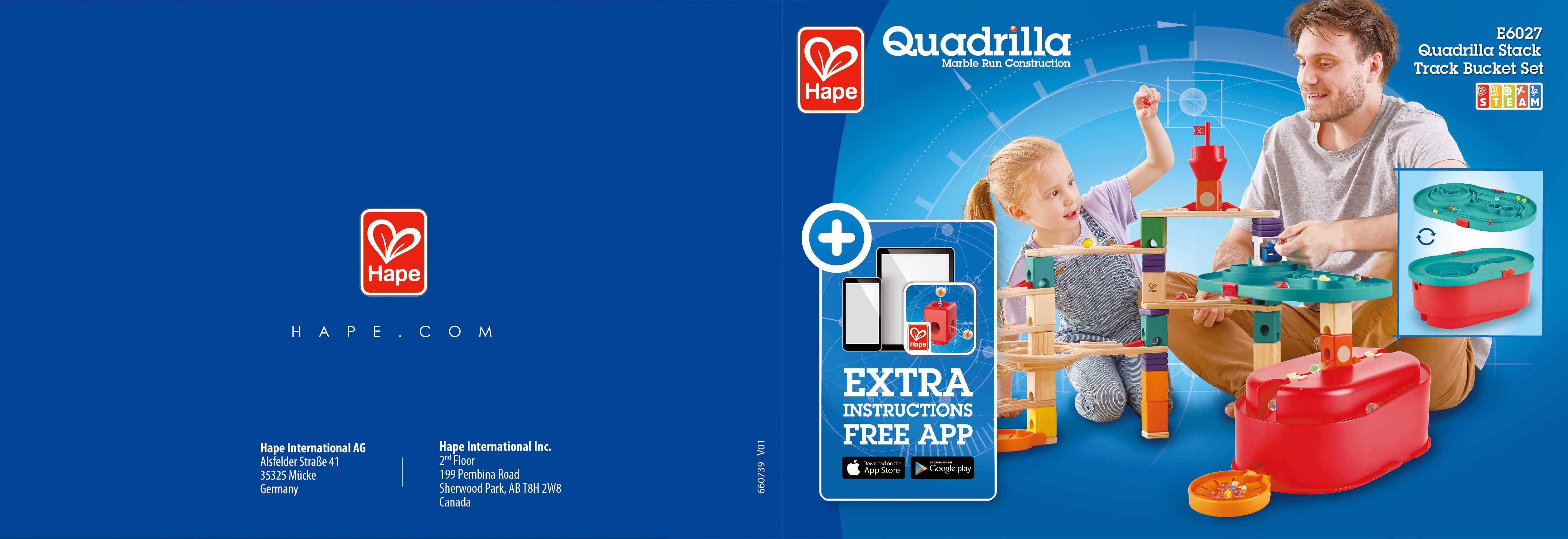 Hape Quadrilla Baukasten Behälter-Set