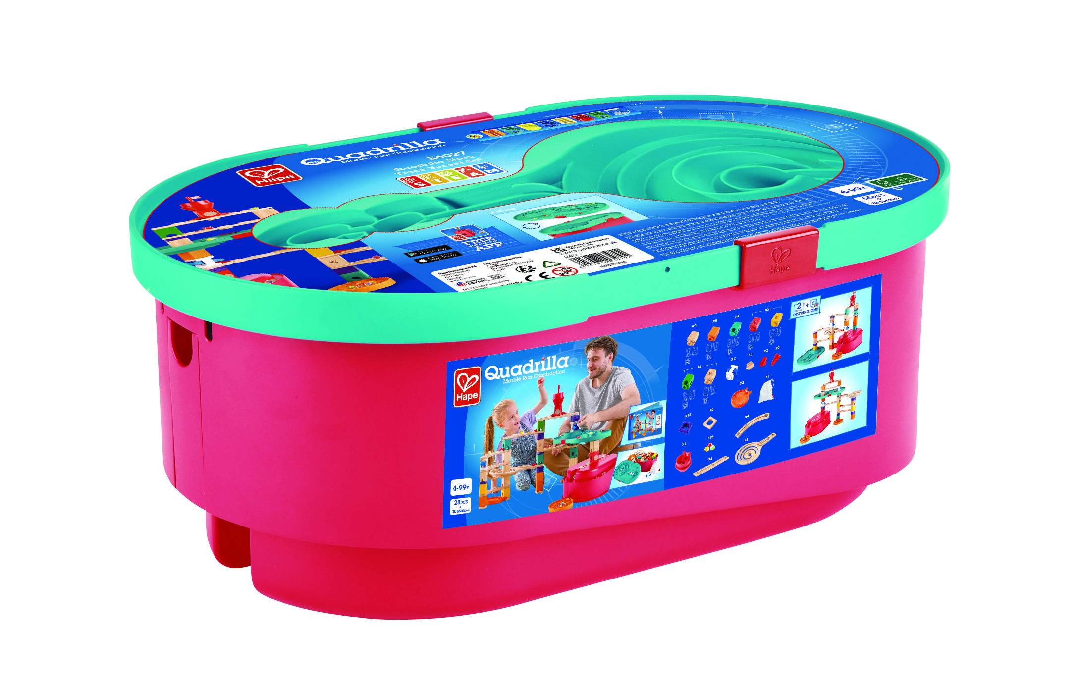 Hape Quadrilla Baukasten Behälter-Set