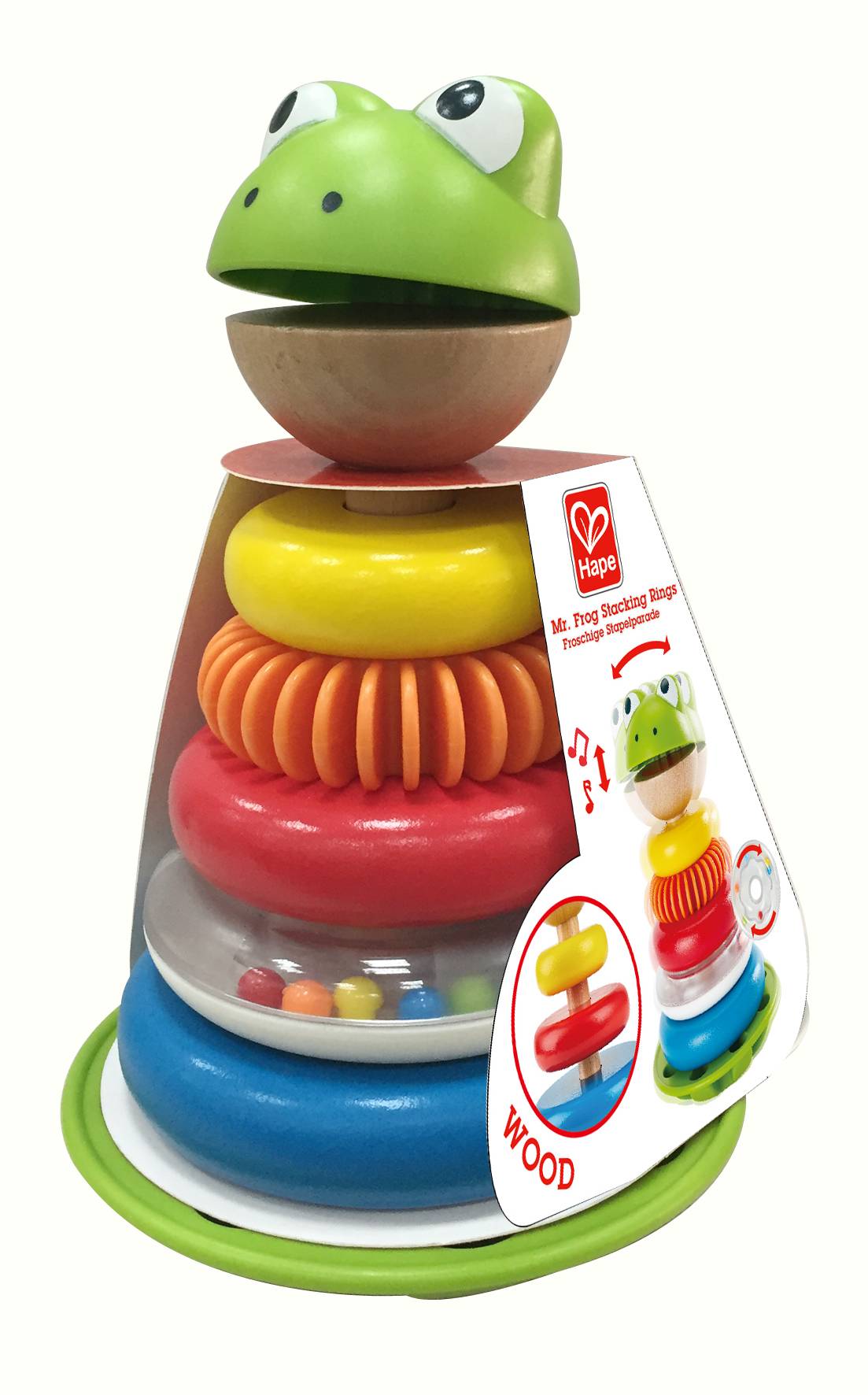 Hape Stapel Frosch Spielzeug