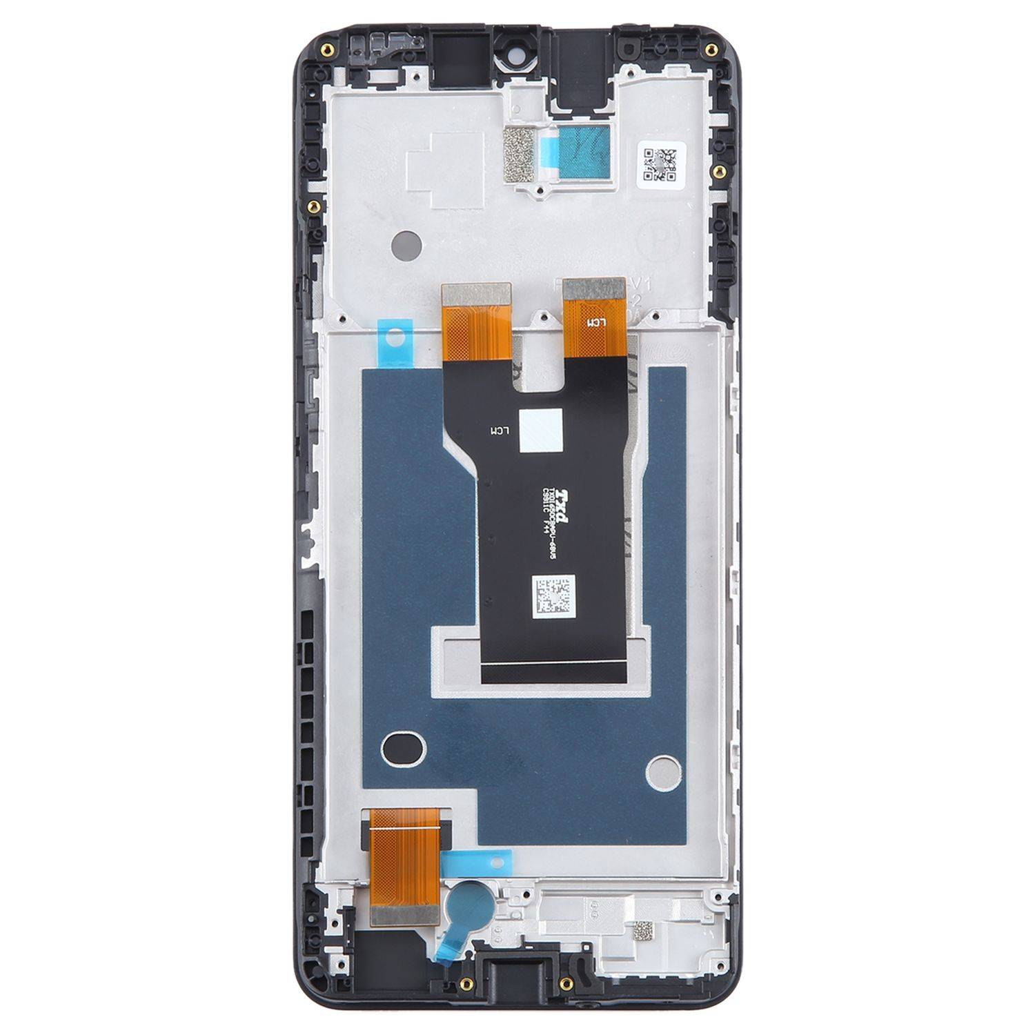 Für ZTE Blade A73 5G Display Full LCD mit Rahmen Einheit Touch Ersatzteil Reparatur Schwarz