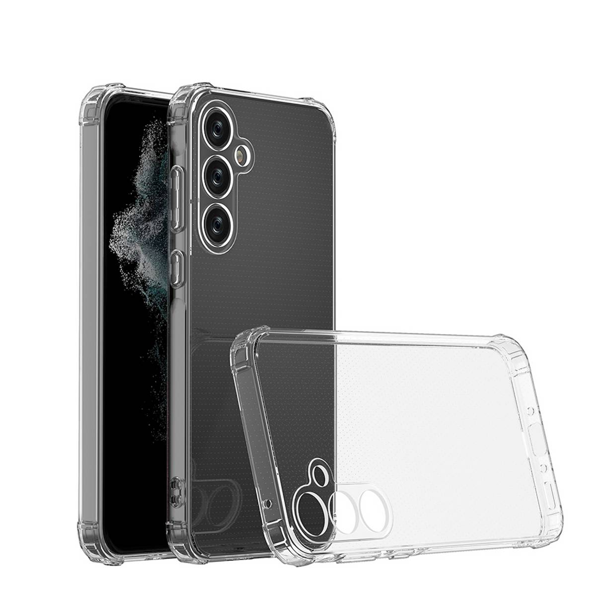 Für Samsung Galaxy A55 Schock TPU Schutz Handy Hülle Case Transparent
