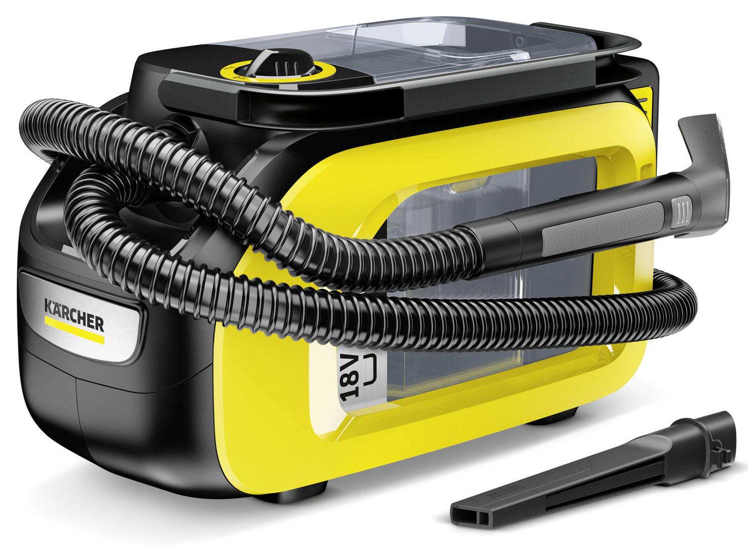 SE 3-18 Compact Battery Set 1.2 l Trommel-Vakuum Nass 184 W Beutellos 1