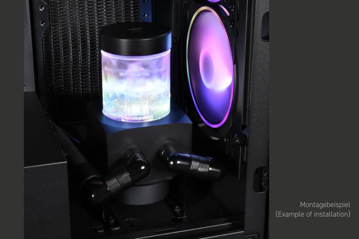 Alphacool Core 100 Aurora - Pumpe und Tank für