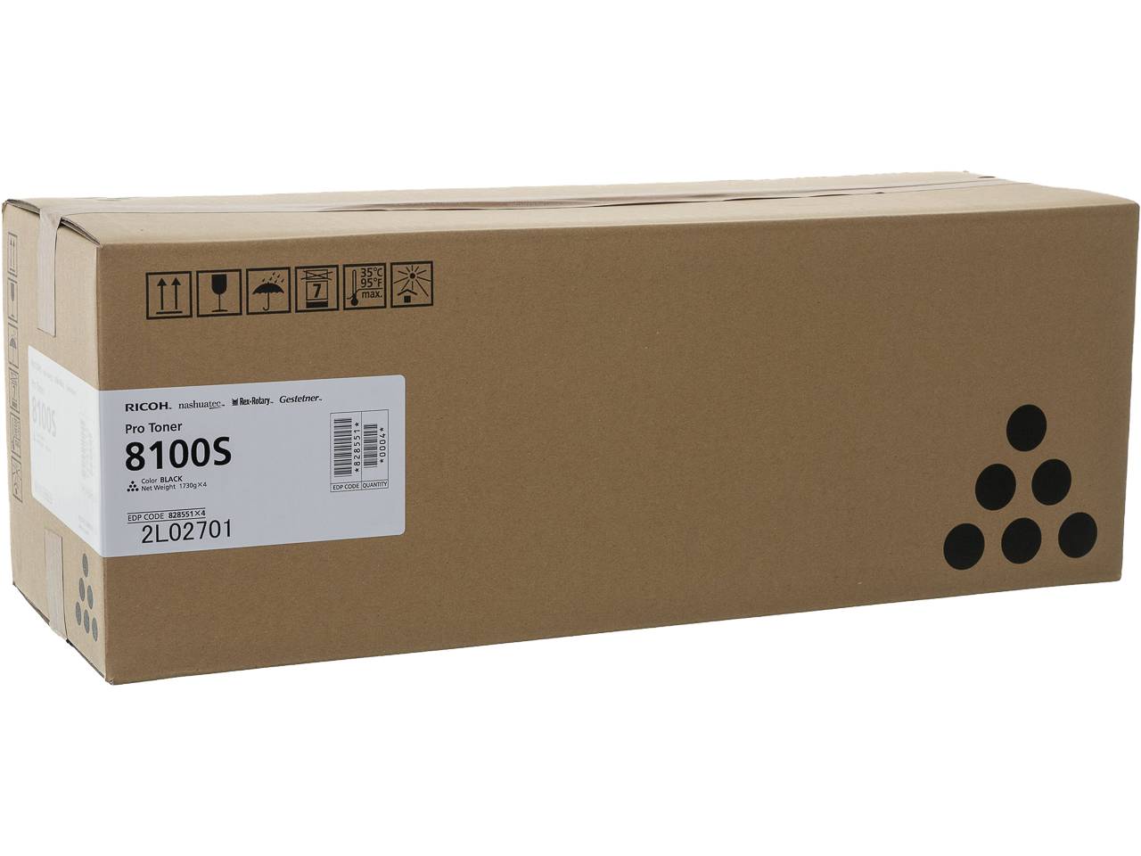 828551 Ricoh Pro 8100 Toner Black Type 8100S 82.000 Seiten