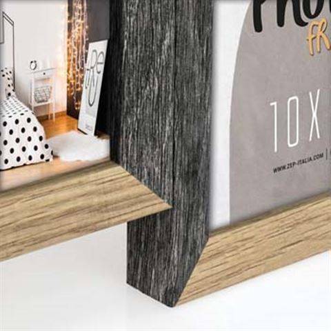 Zep Vercelli - MDF-Platten - Schwarz - Braun - Bilderrahmen-Set - Wand - 10 x 15 cm - Rechteckig