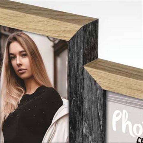 Zep Vercelli - MDF-Platten - Schwarz - Braun - Bilderrahmen-Set - Wand - 10 x 15 cm - Rechteckig