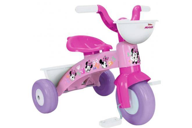 Disney Minnie Mouse Dreirad mit Korbmädchen Pink