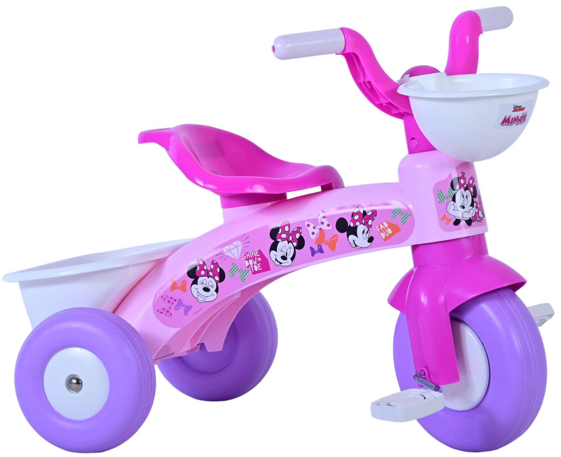 Disney Minnie Mouse Dreirad mit Korbmädchen Pink