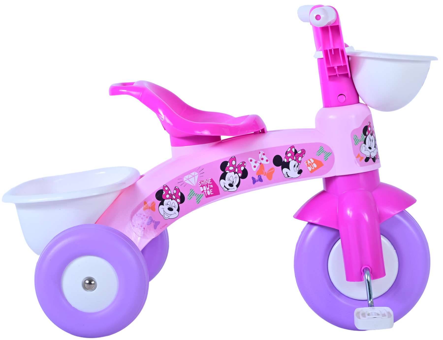 Disney Minnie Mouse Dreirad mit Korbmädchen Pink