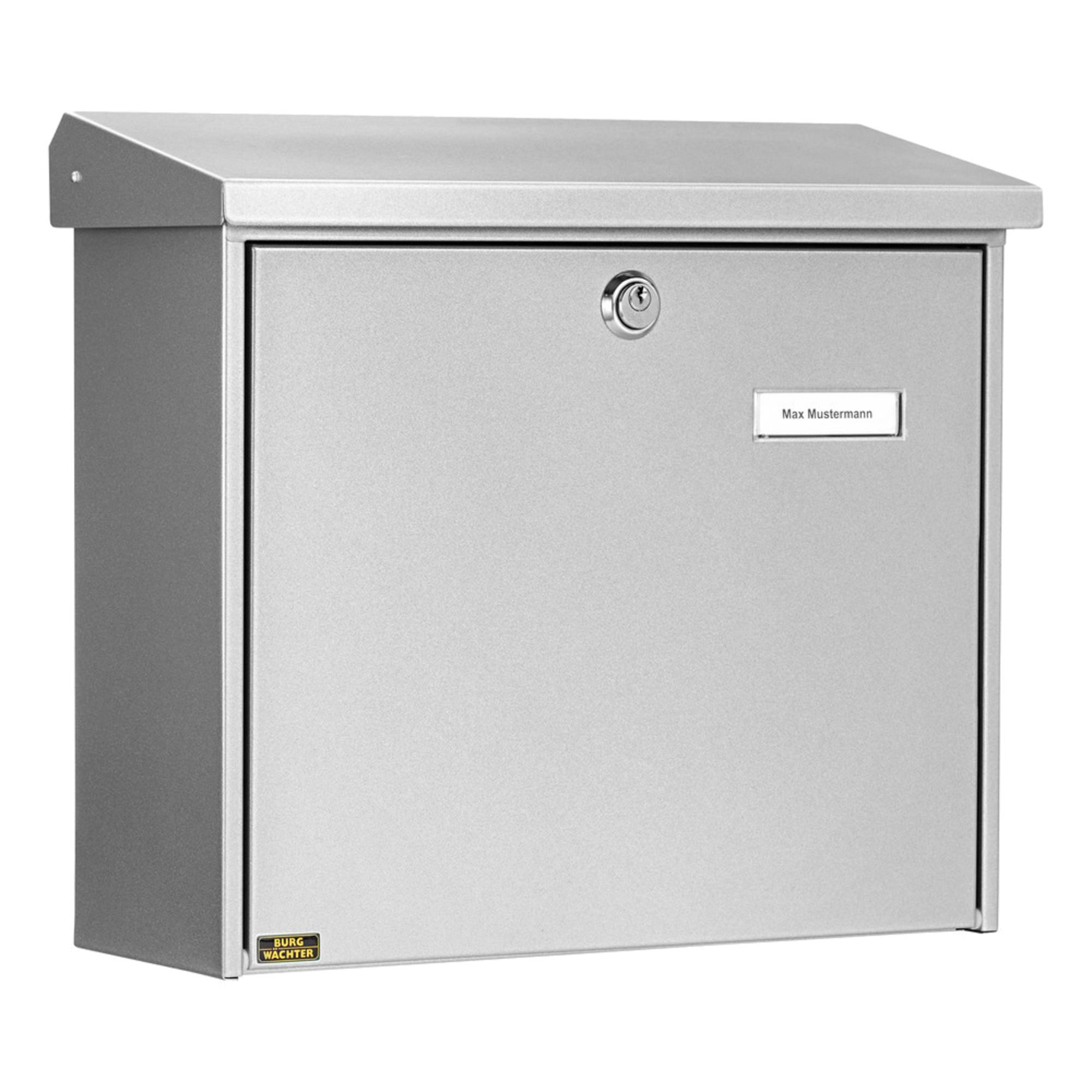 Burg Wächter COMFORT 913 SI Briefkasten Stahlblech Silber