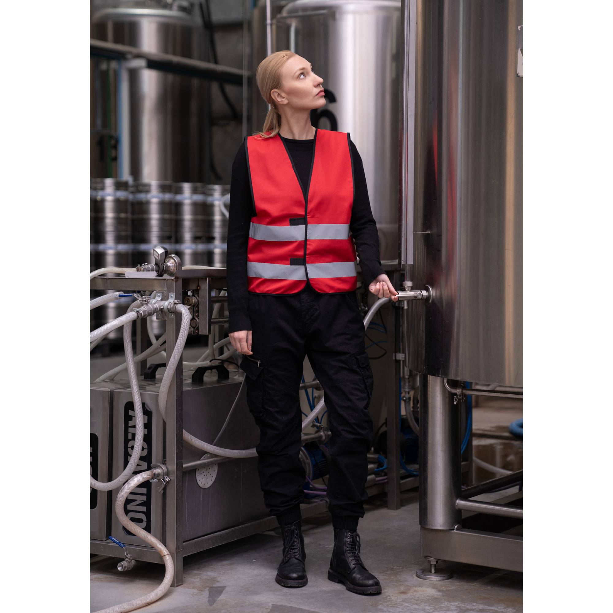 Warnweste Dortmund rot XXL