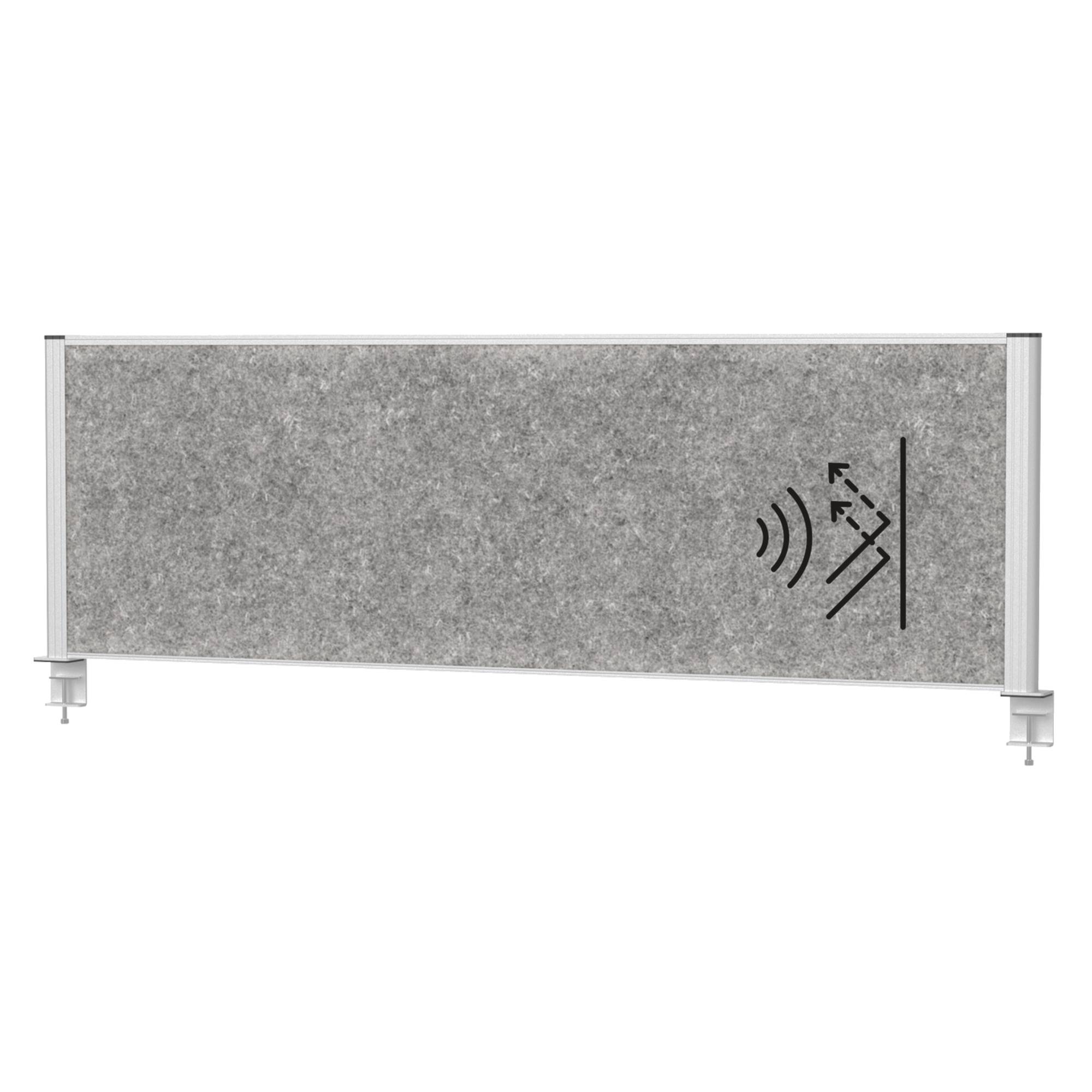 Tisch-Trennwand MAULconnecto 160x50cm Akustik d.gr/si