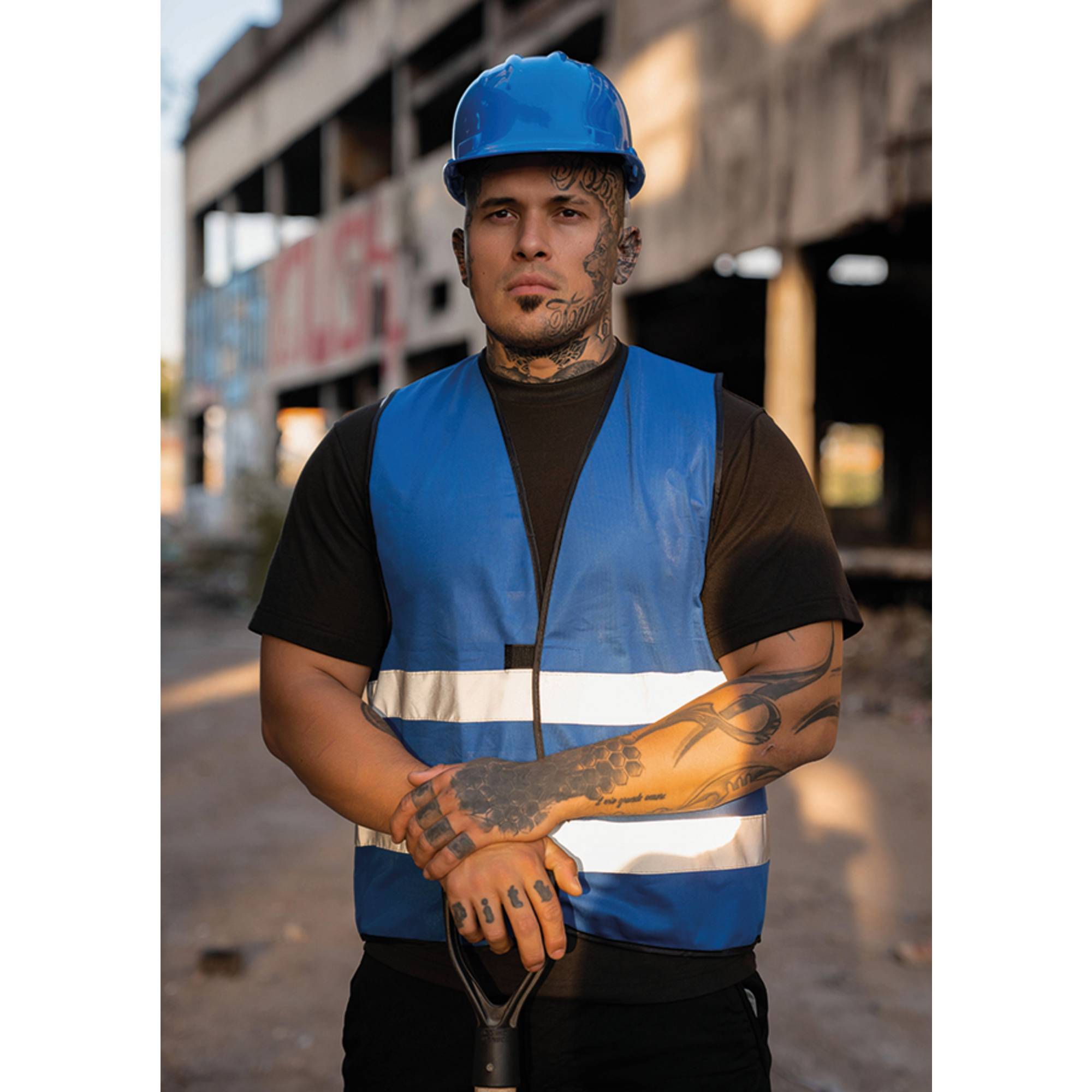 Warnweste Dortmund blau XL