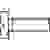 TOOLCRAFT 888012 Zylinderschrauben M1 10mm Schlitz DIN 84 ISO 1207 Stahl verzinkt 20St.