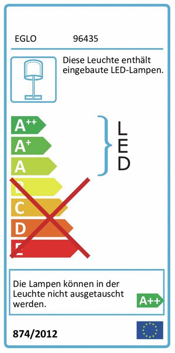Eglo LED-Tischleuchte weiss 96435