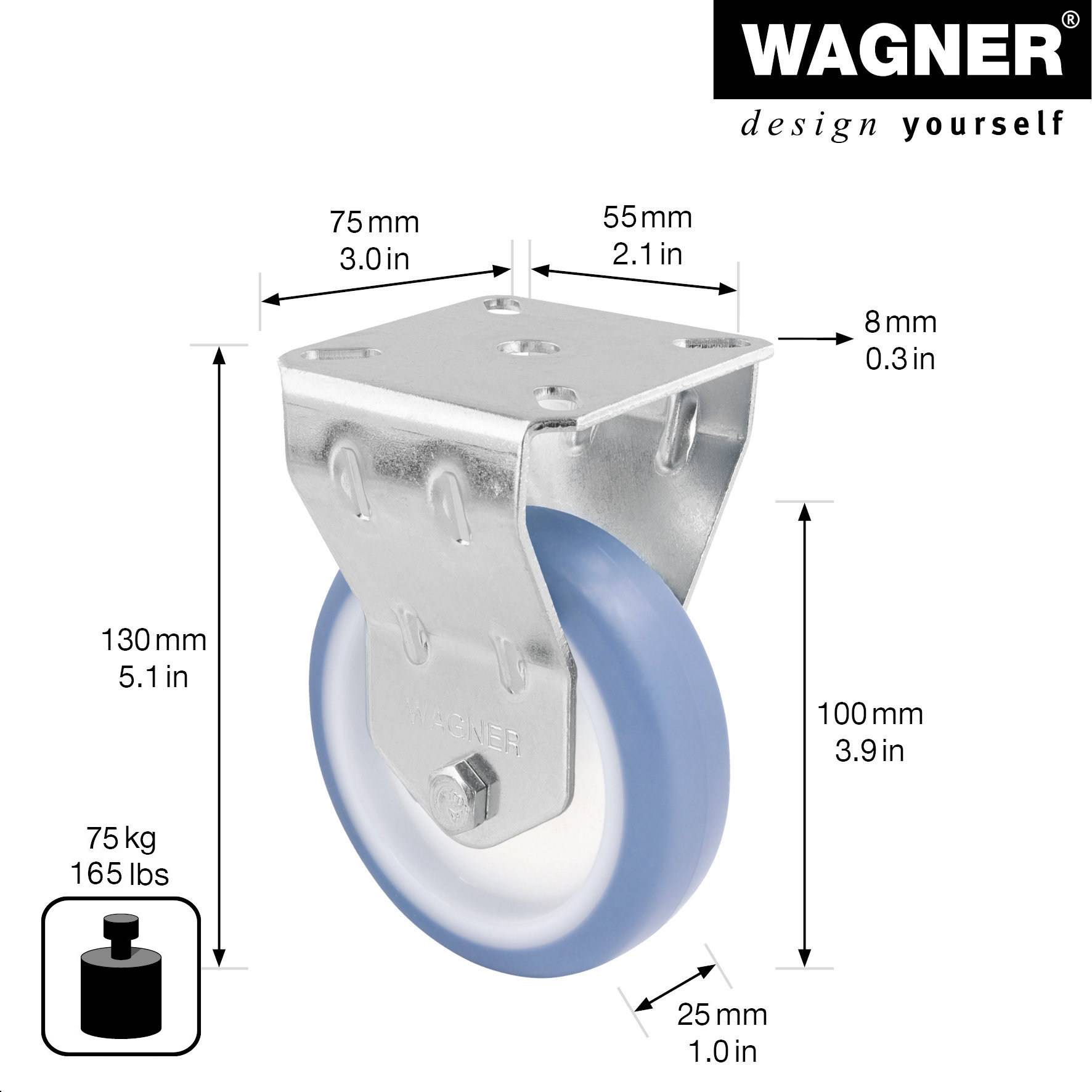 Wagner design yourself Apparate-Bockrolle RO 7700 grau (23770001)