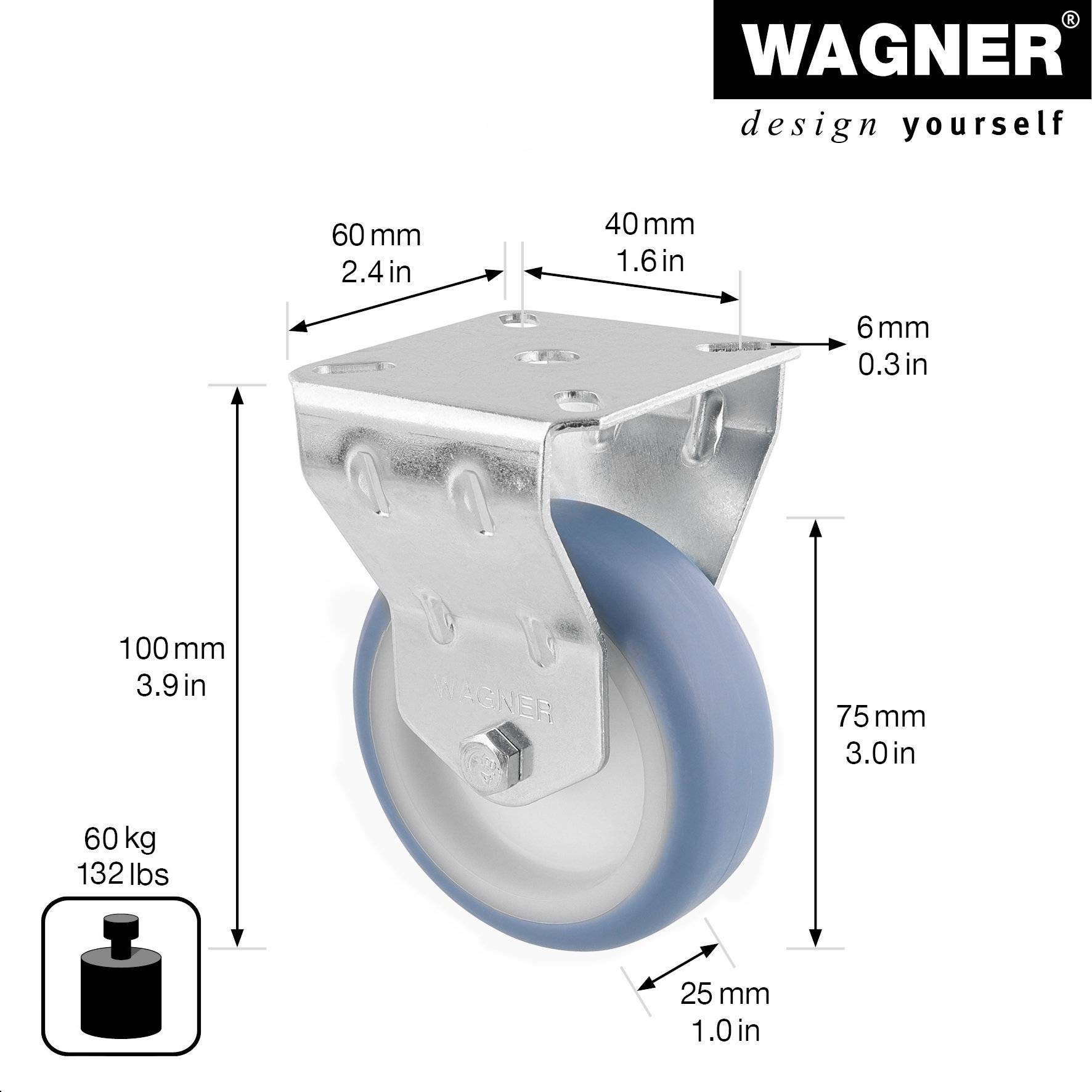Wagner design yourself Apparate-Bockrolle RO 7775 grau (23777501)
