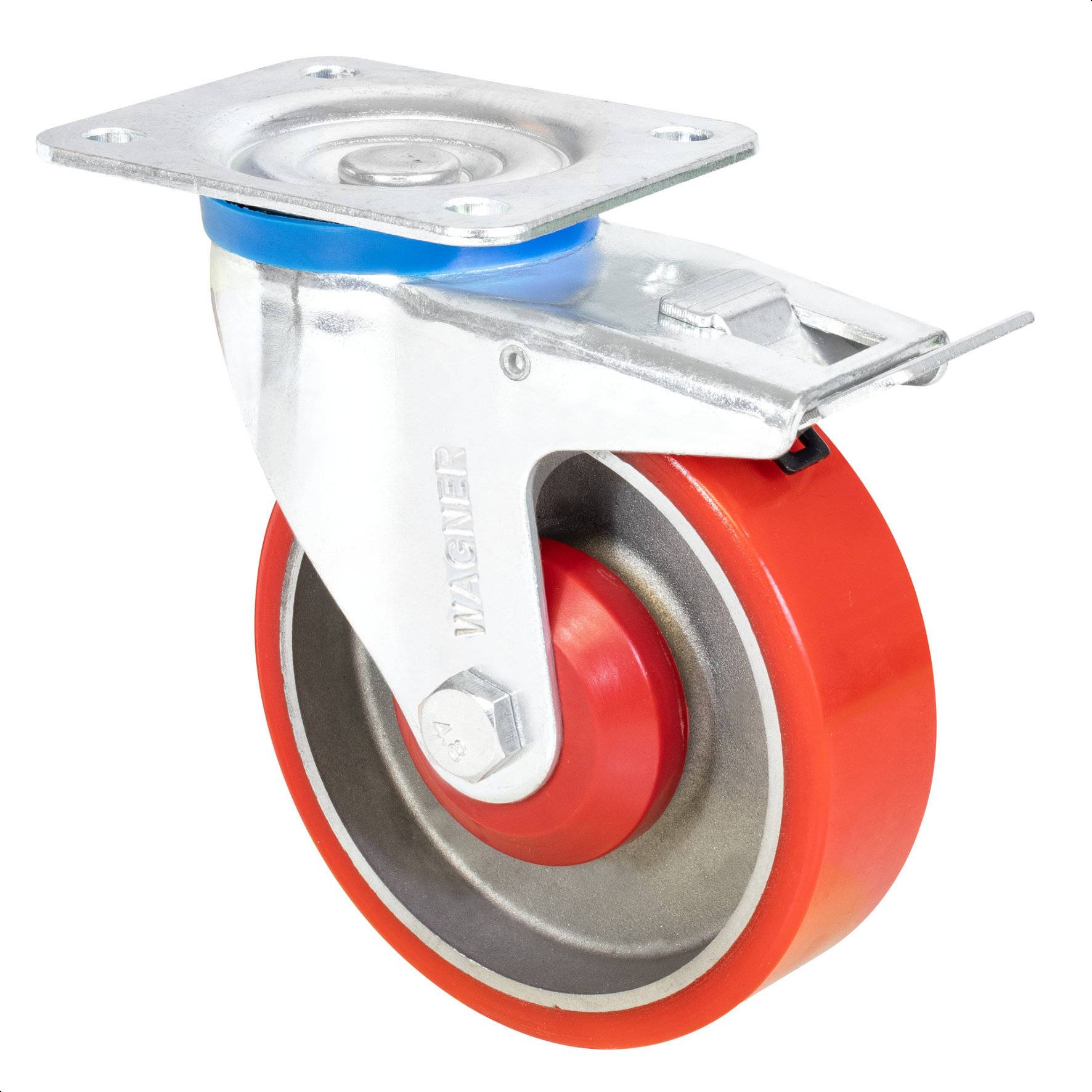 Wagner design yourself Schwerlast-Lenkrolle RO 0225 rot (4022501)