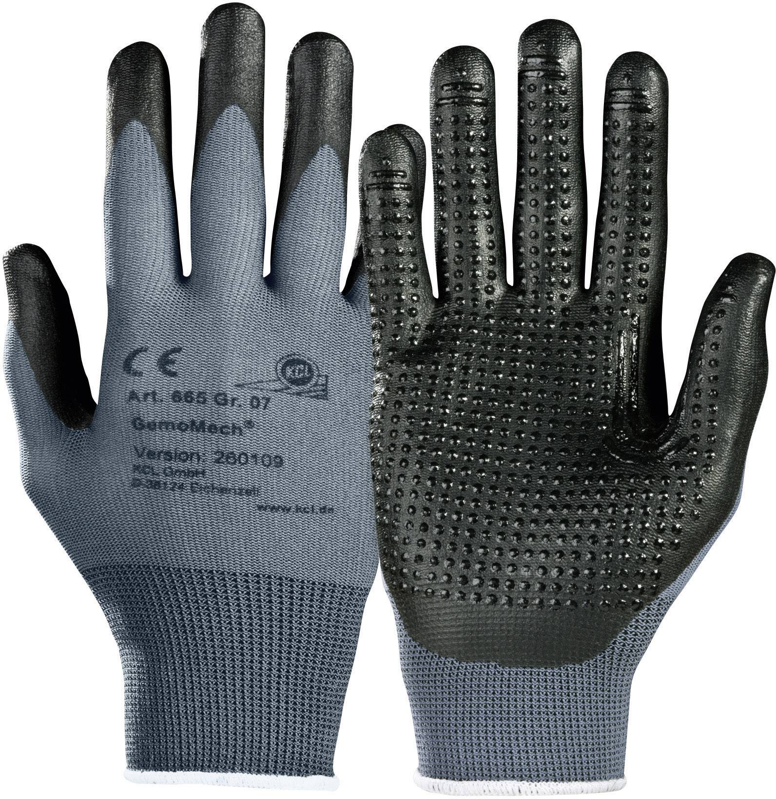 KCL 665-9 GemoMech 665 Polyurethan Arbeitshandschuh Größe (Handschuhe): 9, L EN 388 CAT II 1 Paar