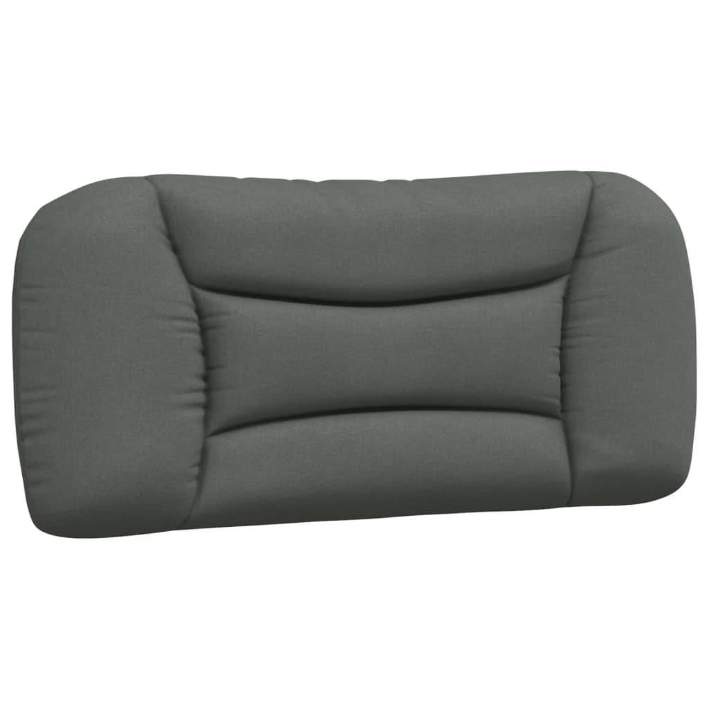 vidaXL Kopfteil-Kissen Dunkelgrau 90 cm Stoff