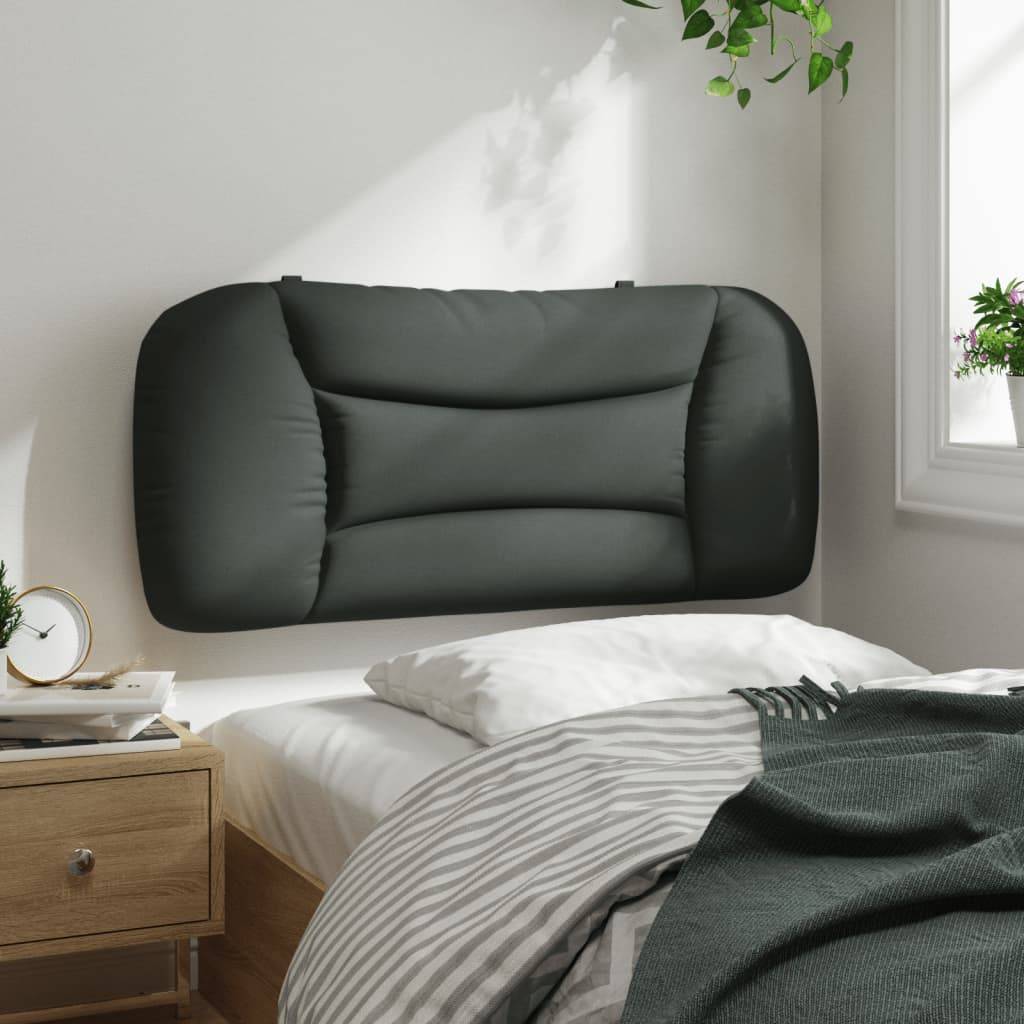 vidaXL Kopfteil-Kissen Dunkelgrau 90 cm Stoff